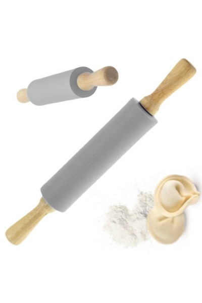 Wałek do ciasta kuchenny silikonowy obrotowy