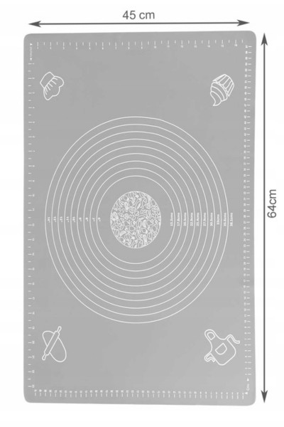 Stolnica duża nie przywierająca silikonowa 64x45 cm wymiary