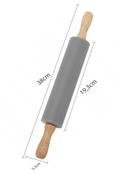 Wałek do ciasta kuchenny silikonowy obrotowy wymiary
