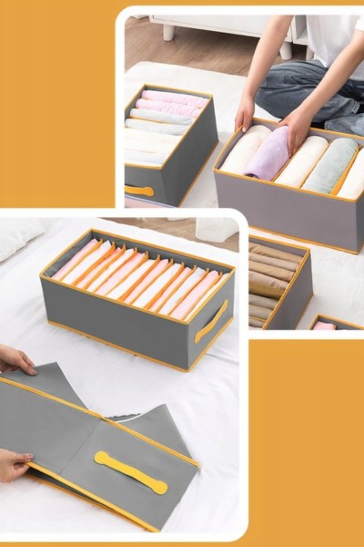 Układanie ubrań w organizerze