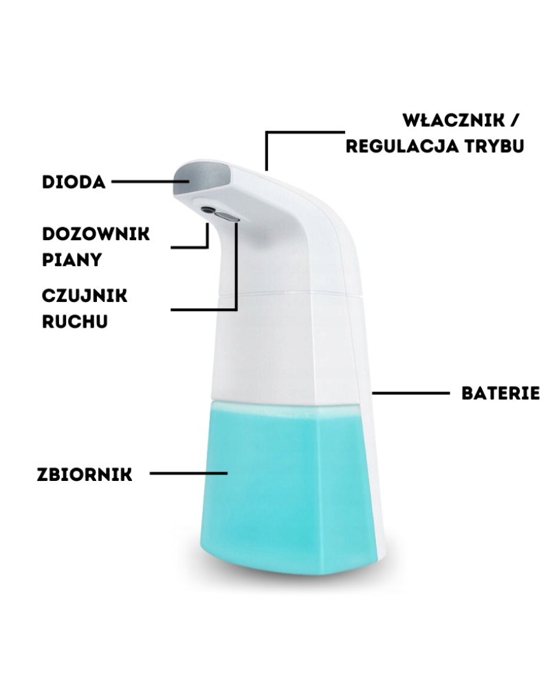 Opis automatycznego dozownika do mydła