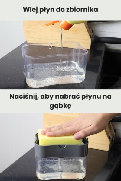 Sposób użycia dozownika na płyn do mycia naczyń