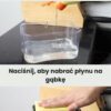 Dozownik na płyn do mycia naczyń pojemnik + gąbka