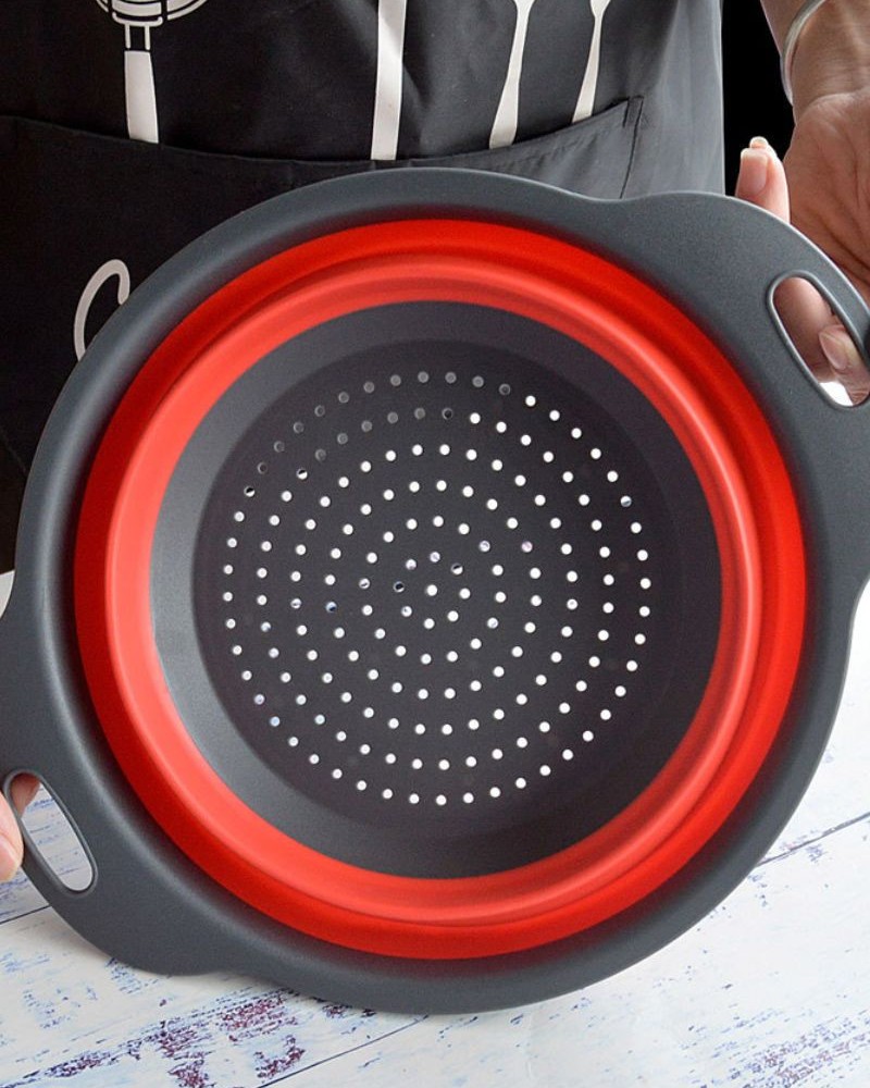 Durszlak silikonowy składany cedzak sitko ociekacz Durszlak silikonowy składany cedzak sitko ociekacz