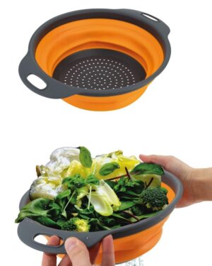 Durszlak silikonowy składany cedzak sitko ociekacz