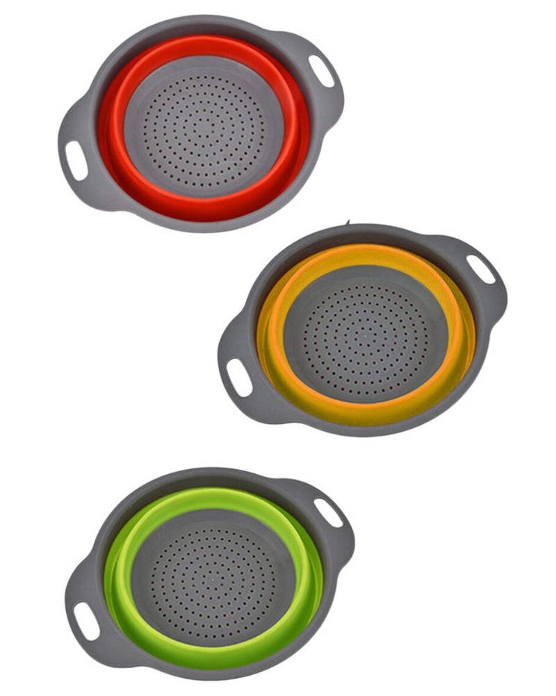 Durszlak silikonowy składany cedzak sitko ociekacz Durszlak silikonowy składany cedzak sitko ociekacz