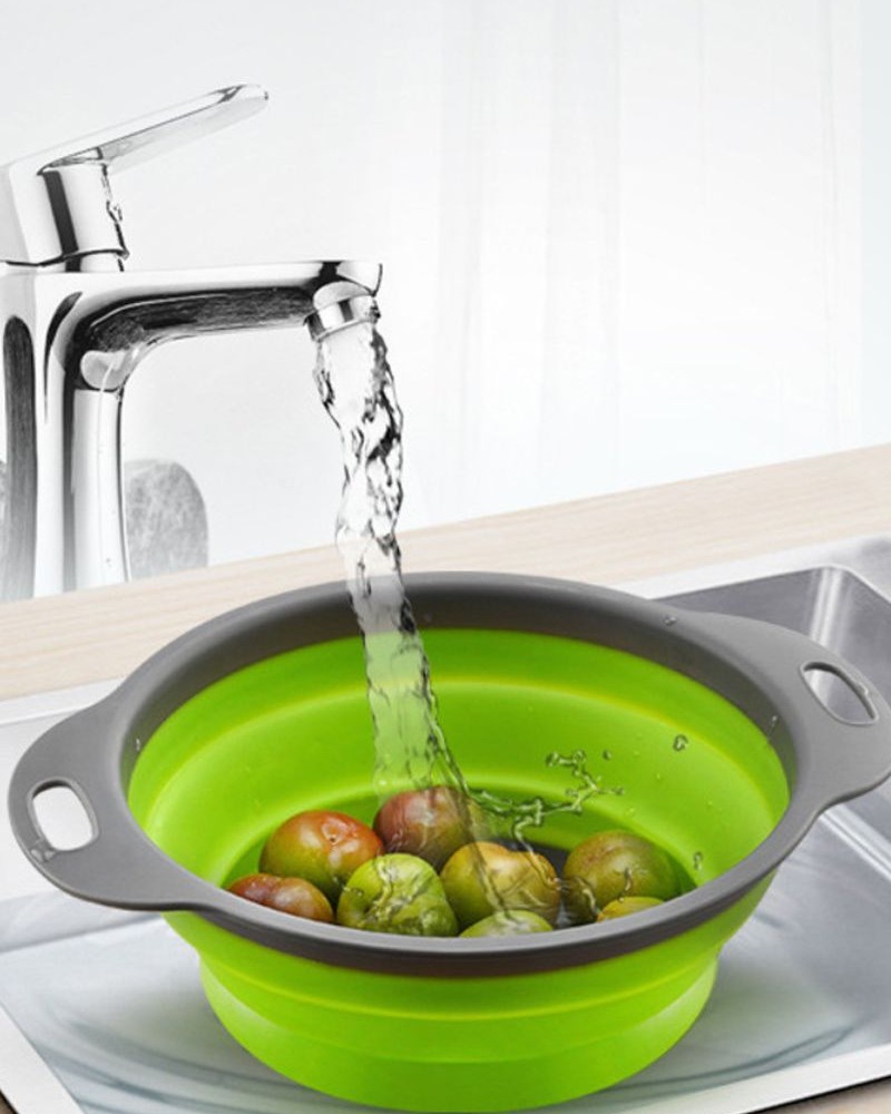 Durszlak silikonowy składany cedzak sitko ociekacz Durszlak silikonowy składany cedzak sitko ociekacz