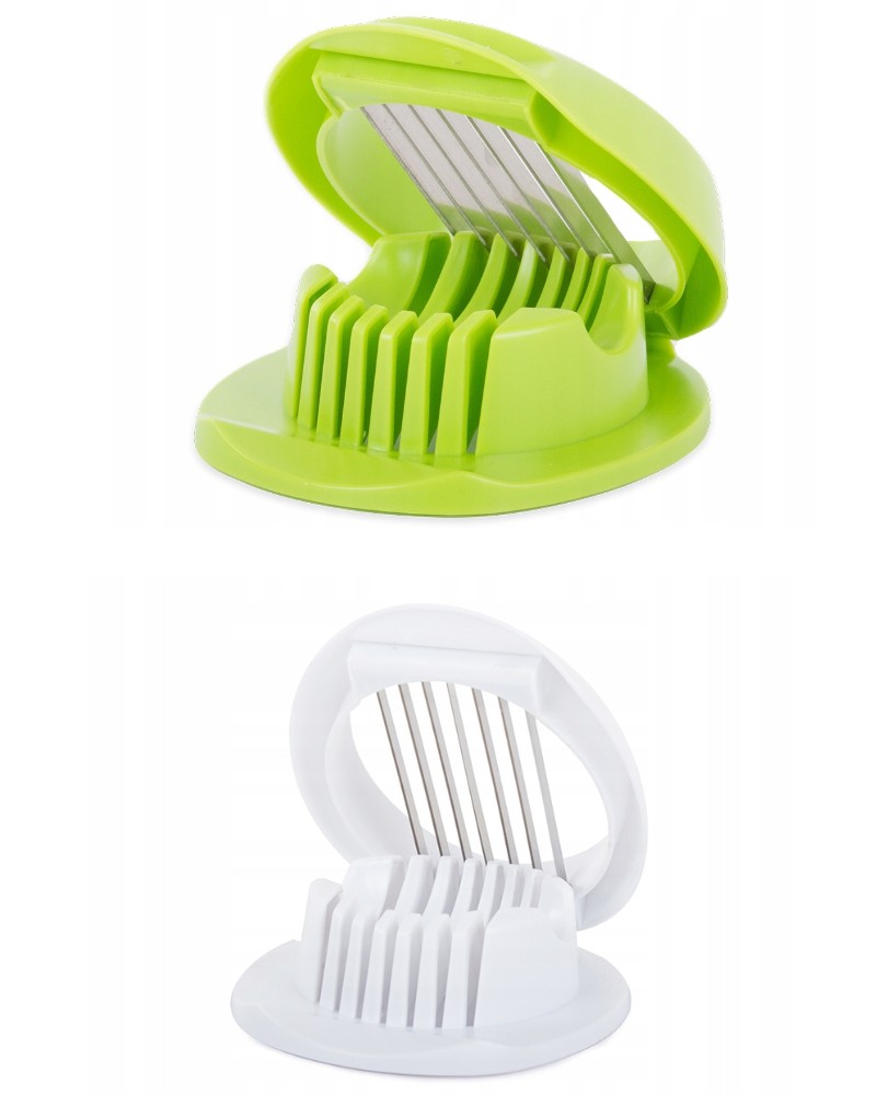 Krajalnica do jajek zielona i biała