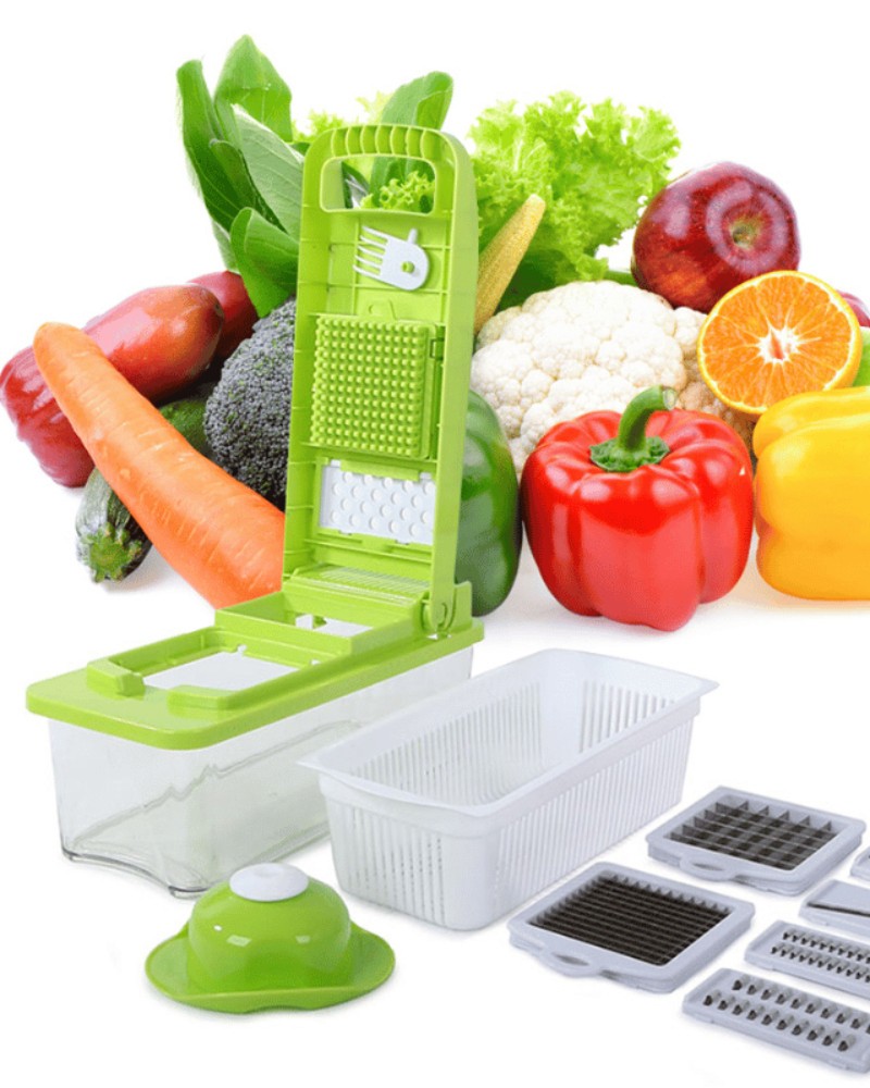 Krajalnica szatkownica tarka do warzyw i owoców 9w1