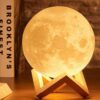 Lampka księżyc 3D LED 15 kolorów