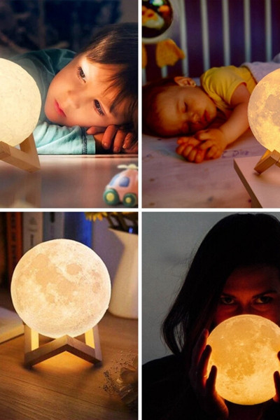Lampka księżyc 3D LED 15 kolorów