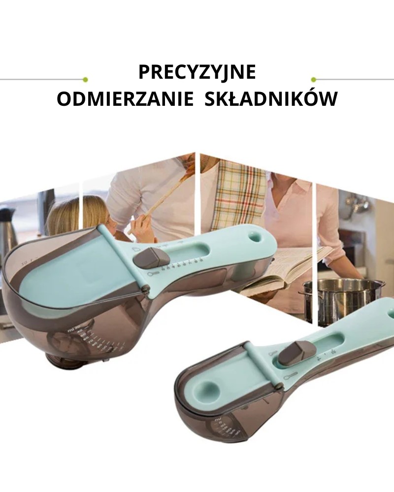 Łyżeczka miarka regulowana mała + duża