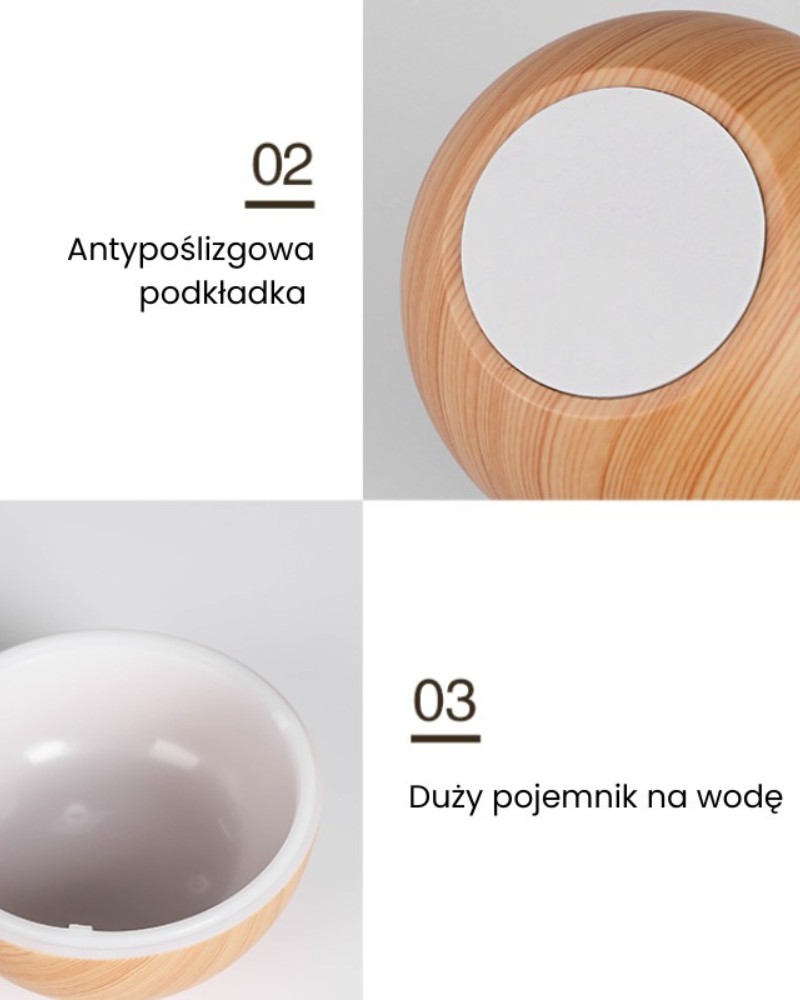 Nawilżacz powietrza w kształcie kuli Nawilżacz powietrza w kształcie kuli