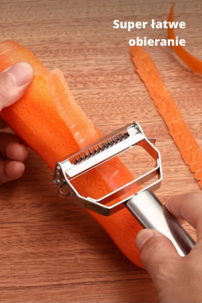 Obieranie marchewki obieraczką
