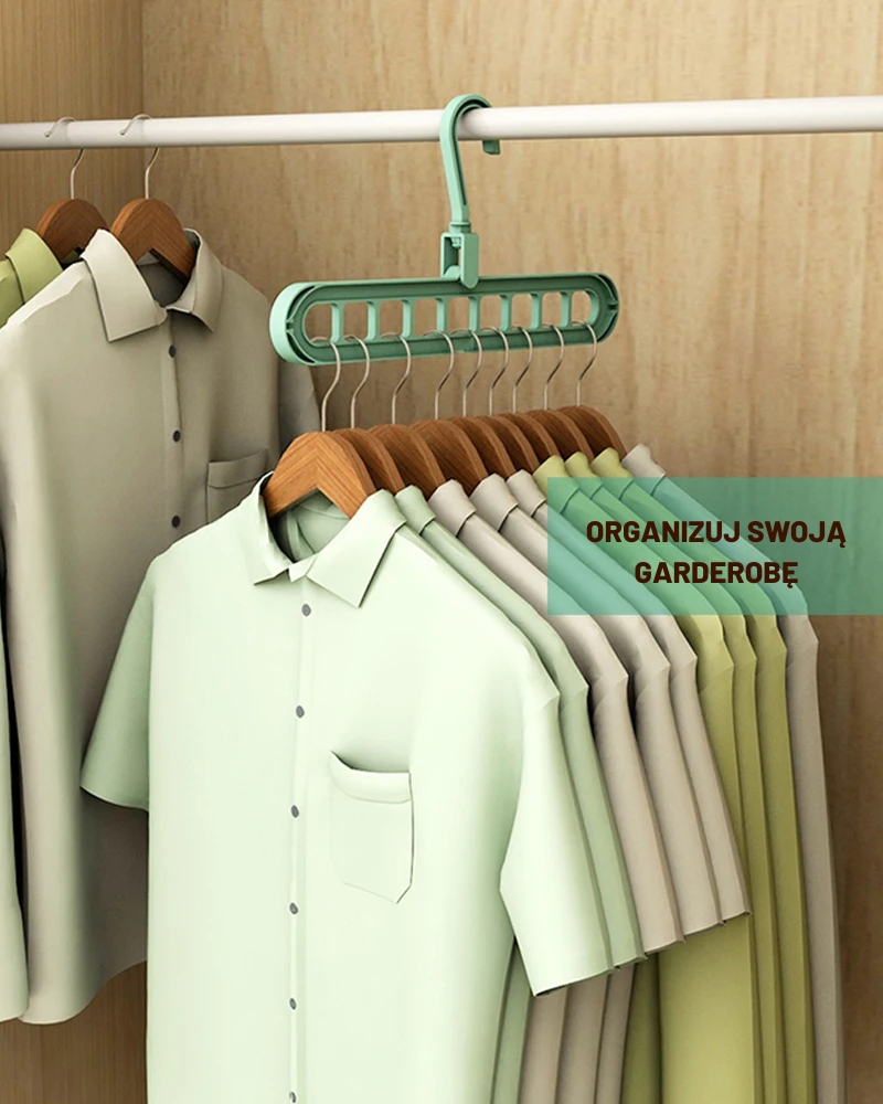 Organizer do szafy na wieszaki ubrania 2 sztuki