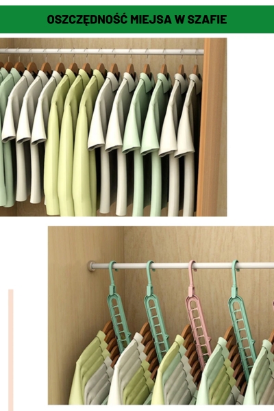 Organizer do szafy na wieszaki ubrania 2 sztuki