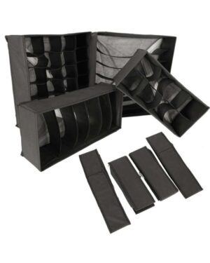 Organizer do szuflady na bieliznę i skarpetki ZESTAW 4 sztuki Organizer do szuflady na bieliznę i skarpetki ZESTAW 4 sztuki