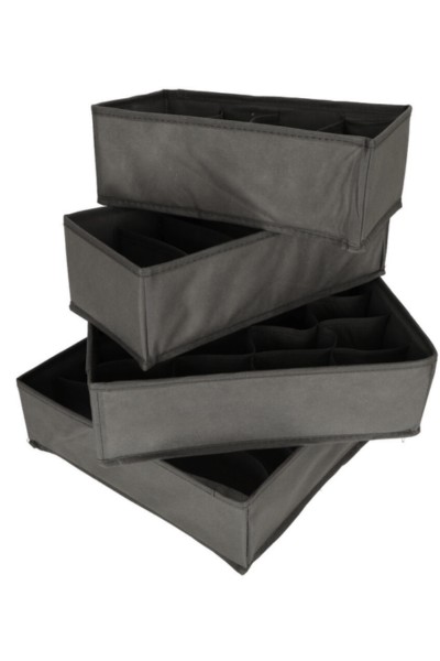 Organizer do szuflady na bieliznę i skarpetki ZESTAW 4 sztuki