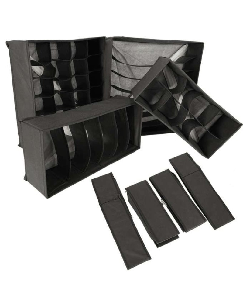 Organizer do szuflady na bieliznę i skarpetki ZESTAW 4 sztuki