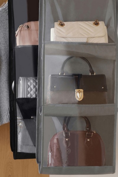 Organizer na torebki do szafy garderoby