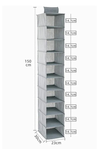 Organizer wiszący do szafy na obuwie odzież wymiary