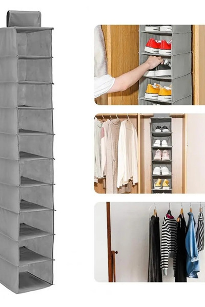 Organizer wiszący do szafy na obuwie odzież