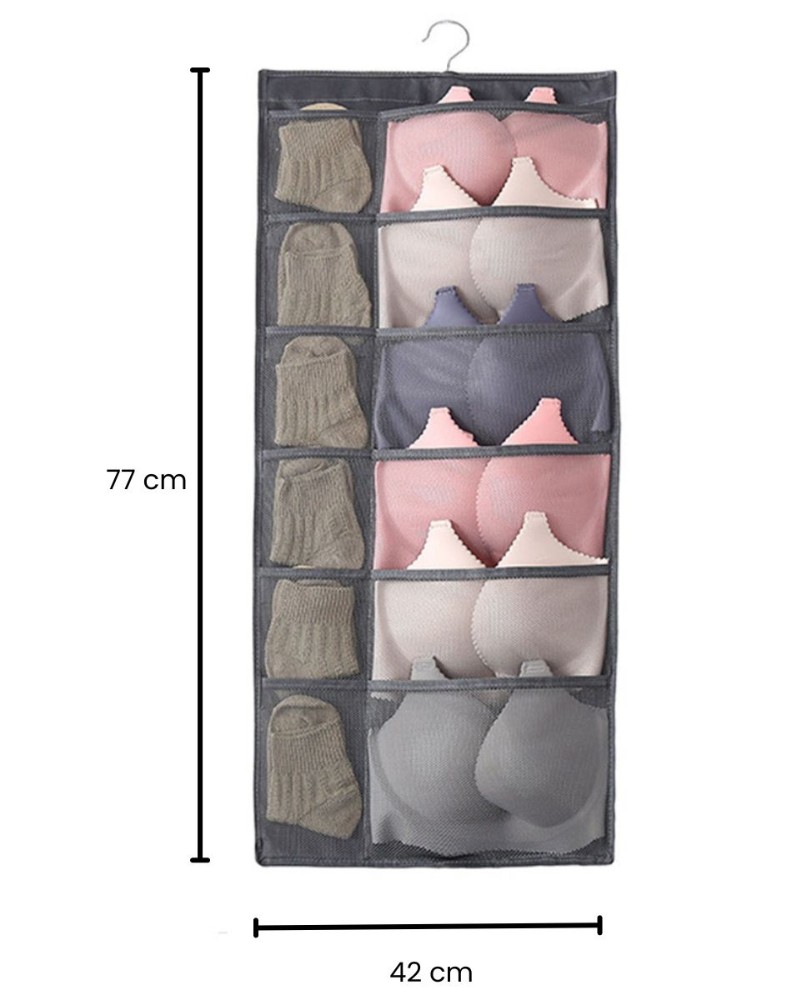 Organizer wiszący na bieliznę do szafy wymiary