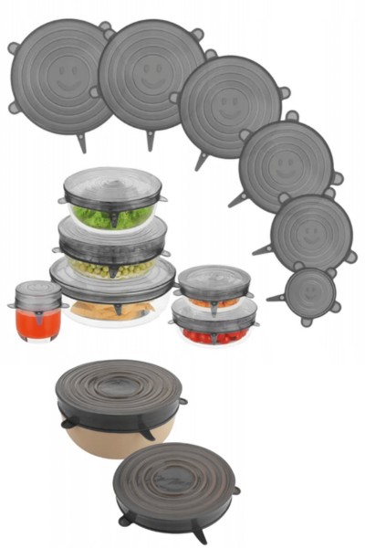 Pokrywki silikonowe uniwersalne na garnek 6 szt