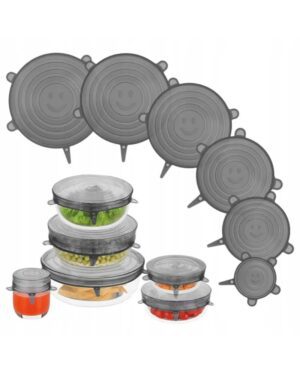 Pokrywki silikonowe uniwersalne na garnek Pokrywki silikonowe uniwersalne na garnek