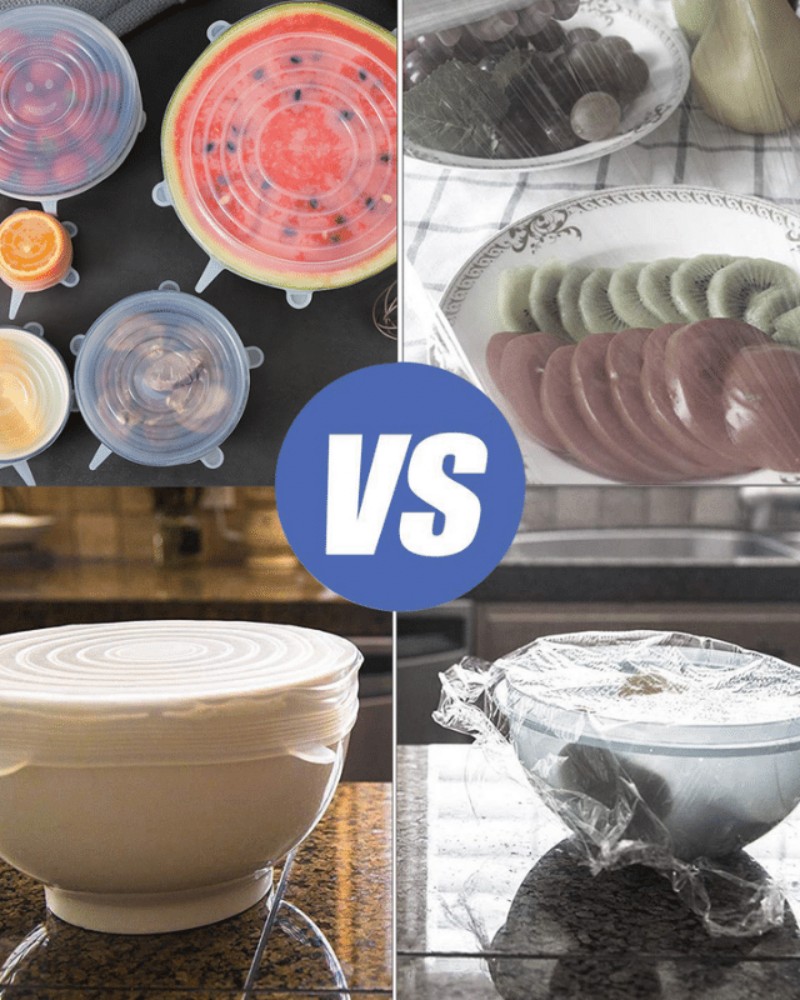 Pokrywki silikonowe uniwersalne na garnek Pokrywki silikonowe uniwersalne na garnek