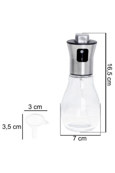 Spryskiwacz dozownik do oleju oliwy octu 200 ml wymiary