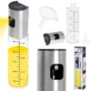 Spryskiwacz dozownik do oleju oliwy octu ze skalą 100 ml Elementy zestawu spryskiwacza do oliwy