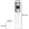 Spryskiwacz dozownik do oleju oliwy octu ze skalą 100 ml Spryskiwacz dozownik do oleju oliwy octu ze skalą 100 ml wymiary