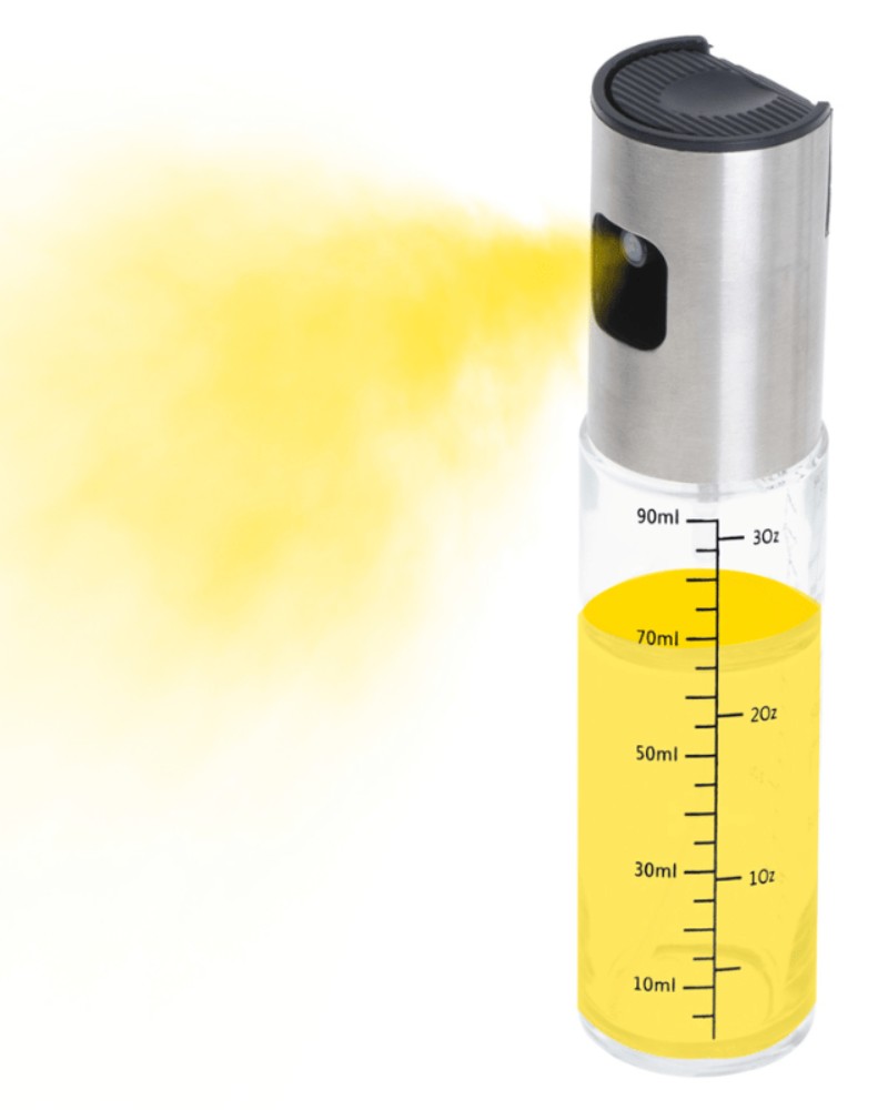 Spryskiwacz dozownik do oleju oliwy octu ze skalą 100 ml Spryskiwacz dozownik do oleju oliwy octu ze skalą 100 ml