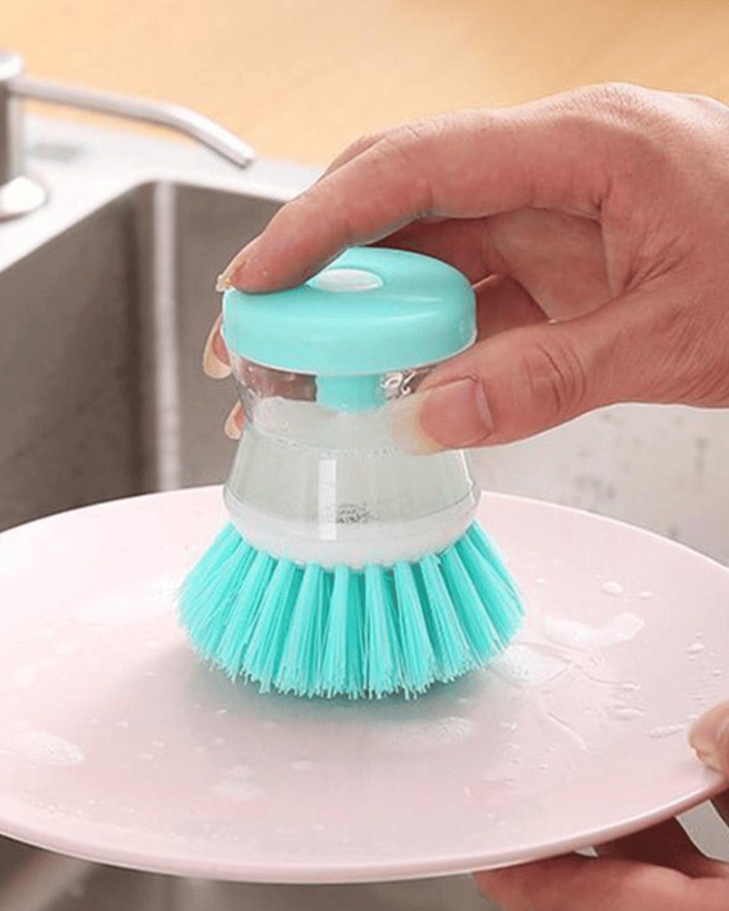 Szczotka do mycia naczyń z pojemnikiem na płyn