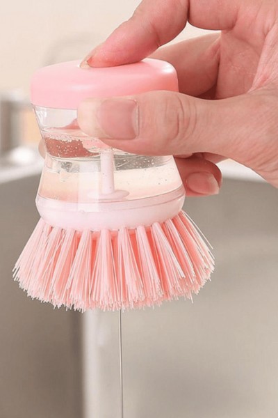 Szczotka do mycia naczyń z pojemnikiem na płyn