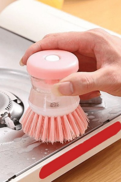 Szczotka do mycia naczyń z pojemnikiem na płyn