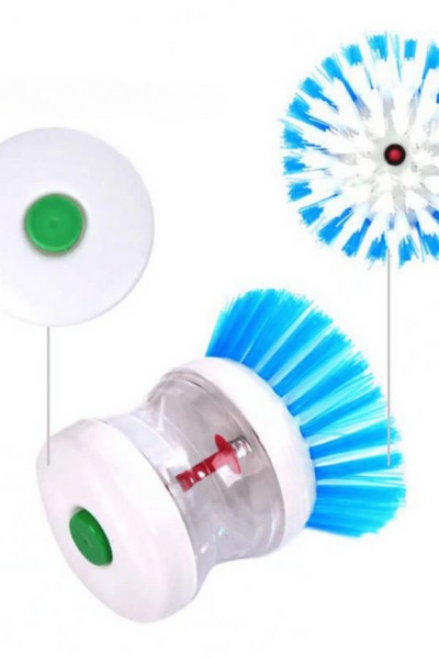 Szczotka do mycia naczyń z pojemnikiem na płyn