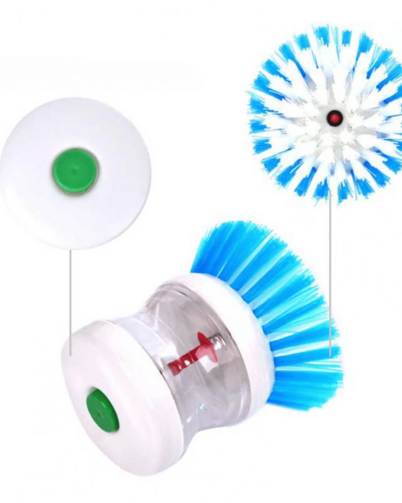 Szczotka do mycia naczyń z pojemnikiem na płyn