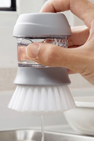 Szczotka myjka z podstawką i pojemnikiem na płyn