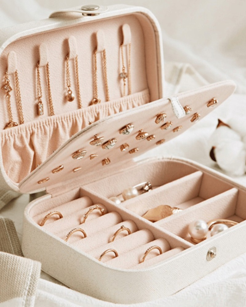 Szkatułka kuferek organizer na biżuterię duża