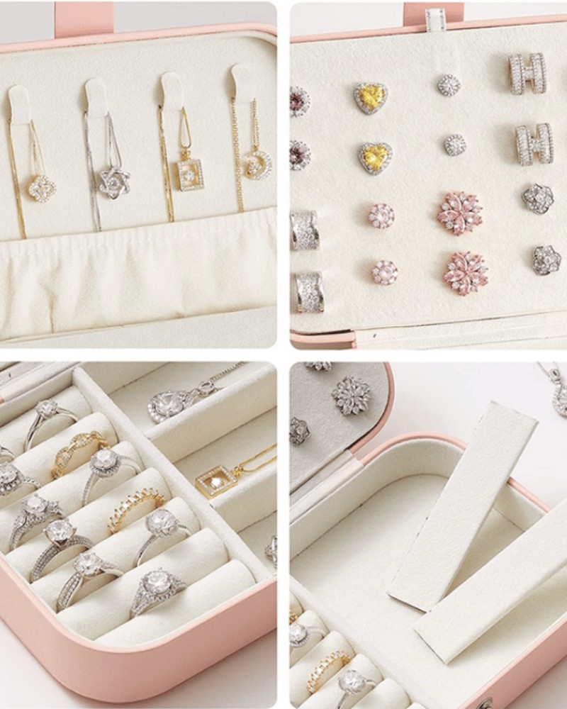 Szkatułka kuferek organizer na biżuterię duża