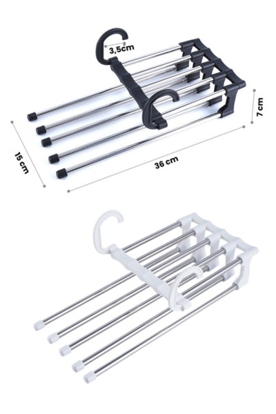 Wieszak na 5 par spodni składany wymiary