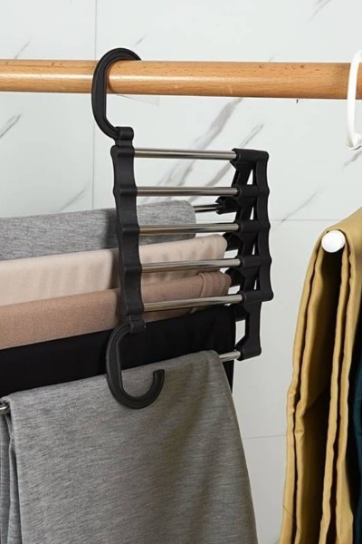 Wieszak na 5 par spodni składany złożone