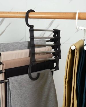 Wieszak na 5 par spodni składany