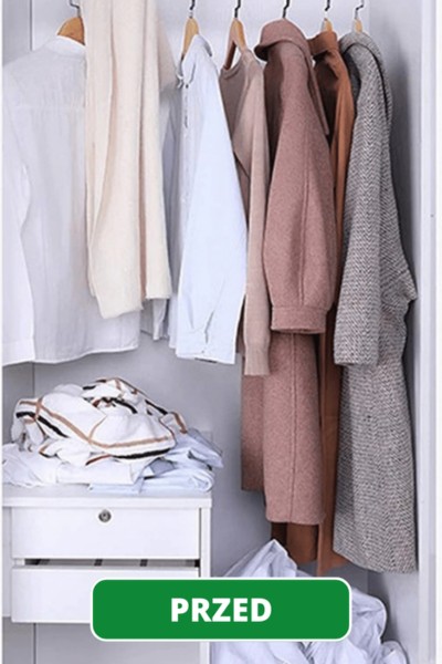 Wieszak na 5 par spodni składany przed