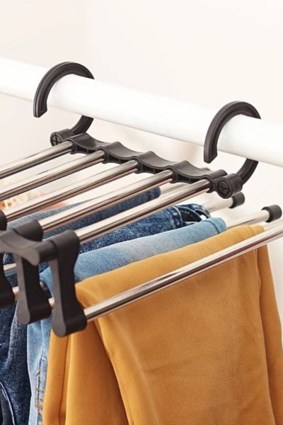 Wieszak na 5 par spodni składany