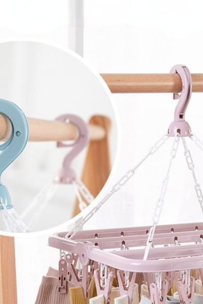 Wieszak suszarka na skarpety bieliznę składana