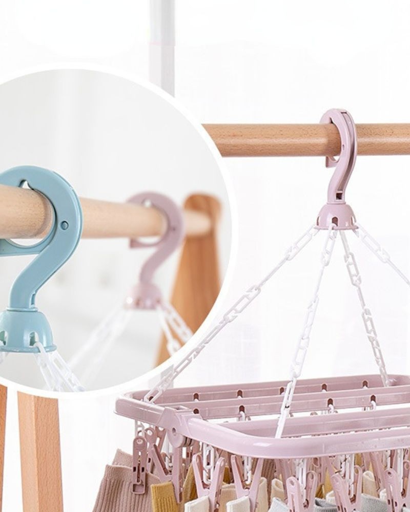 Wieszak suszarka na skarpety bieliznę składana Haczyki wieszaka na skarpetki