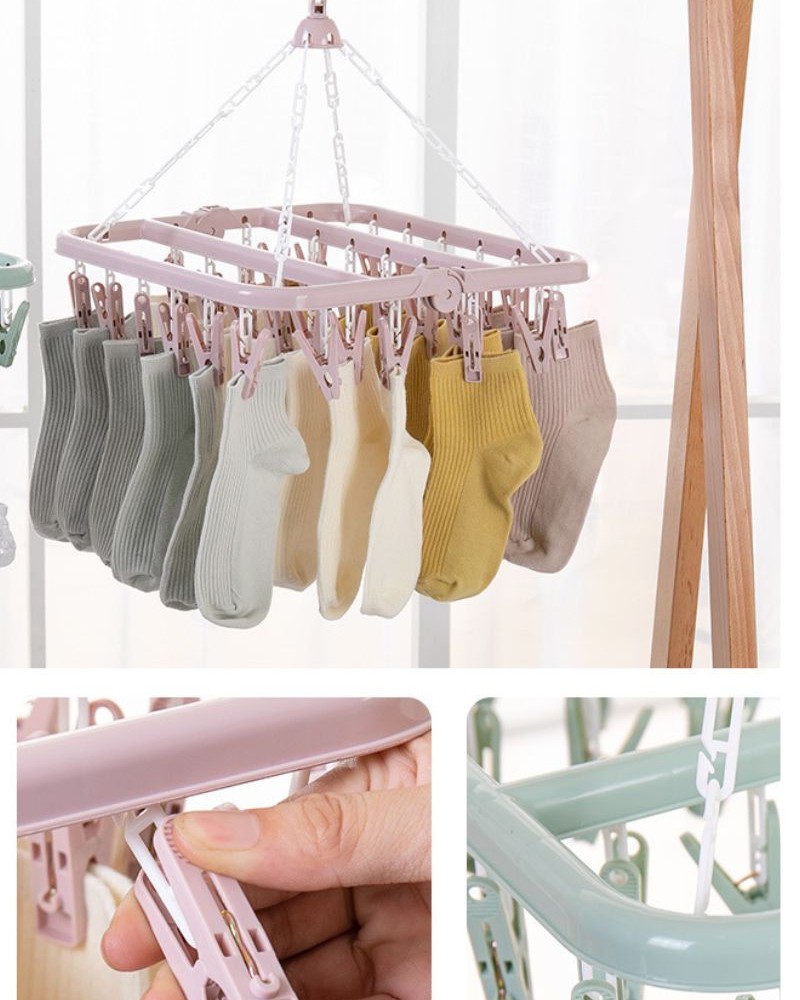 Wieszak suszarka na skarpety bieliznę składana Wieszak suszarka na skarpety bieliznę składana